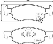 P59084N Sada brzdových destiček, kotoučová brzda PRIME LINE - Ceramic BREMBO