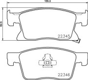 P59091N BREMBO sada brzdových platničiek kotúčovej brzdy P59091N BREMBO