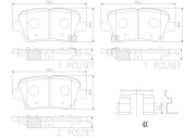 P59097N Sada brzdových destiček, kotoučová brzda PRIME LINE - Ceramic BREMBO