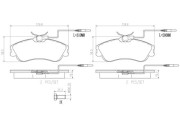 P61060N Sada brzdových destiček, kotoučová brzda PRIME LINE - Ceramic BREMBO