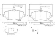 P61078N Sada brzdových destiček, kotoučová brzda PRIME LINE - Ceramic BREMBO