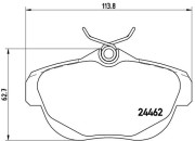 P61087N Sada brzdových destiček, kotoučová brzda PRIME LINE - Ceramic BREMBO