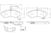 P61096N Sada brzdových destiček, kotoučová brzda PRIME LINE - Ceramic BREMBO