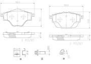 P61124N BREMBO sada brzdových platničiek kotúčovej brzdy P61124N BREMBO