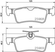 P61126N Sada brzdových destiček, kotoučová brzda PRIME LINE - Ceramic BREMBO