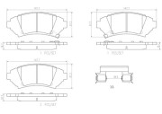 P64001N Sada brzdových destiček, kotoučová brzda PRIME LINE - Ceramic BREMBO