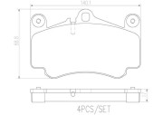 P65011N Sada brzdových destiček, kotoučová brzda PRIME LINE - Ceramic BREMBO