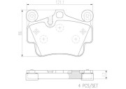 P65015N BREMBO sada brzdových platničiek kotúčovej brzdy P65015N BREMBO