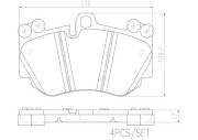 P65016N Sada brzdových destiček, kotoučová brzda PRIME LINE - Ceramic BREMBO