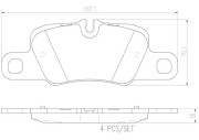 P65020N Sada brzdových destiček, kotoučová brzda PRIME LINE - Ceramic BREMBO