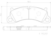 P65025N Sada brzdových destiček, kotoučová brzda PRIME LINE - Ceramic BREMBO