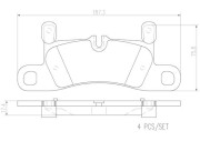 P65030N Sada brzdových destiček, kotoučová brzda PRIME LINE - Ceramic BREMBO