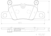 P65031N Sada brzdových destiček, kotoučová brzda PRIME LINE - Ceramic BREMBO