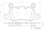 P65038N Sada brzdových destiček, kotoučová brzda PRIME LINE - Ceramic BREMBO