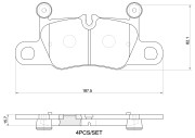 P65044N Sada brzdových destiček, kotoučová brzda PRIME LINE - Ceramic BREMBO