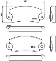 P 68 004 Brzdové destičky BREMBO