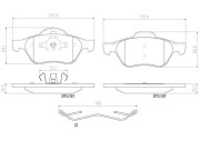 P68029N Sada brzdových destiček, kotoučová brzda PRIME LINE - Ceramic BREMBO