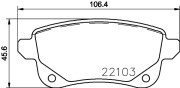 P68064N Sada brzdových destiček, kotoučová brzda PRIME LINE - Ceramic BREMBO