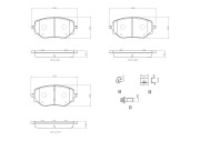 P68073N Sada brzdových destiček, kotoučová brzda PRIME LINE - Ceramic BREMBO