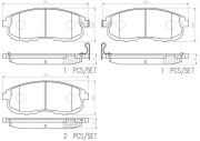 P79030N Sada brzdových destiček, kotoučová brzda PRIME LINE - Ceramic BREMBO