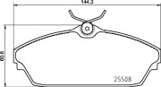 P82003N Sada brzdových destiček, kotoučová brzda PRIME LINE - Ceramic BREMBO