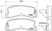 P 83 015 Sada brzdových destiček, kotoučová brzda PRIME LINE BREMBO