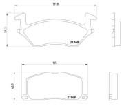 P83022N Sada brzdových destiček, kotoučová brzda PRIME LINE - Ceramic BREMBO