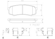 P83024N Sada brzdových destiček, kotoučová brzda PRIME LINE - Ceramic BREMBO