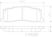 P83030N Sada brzdových destiček, kotoučová brzda PRIME LINE - Ceramic BREMBO