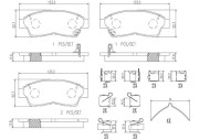 P83034N Sada brzdových destiček, kotoučová brzda PRIME LINE - Ceramic BREMBO