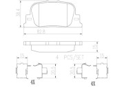 P83063N Sada brzdových destiček, kotoučová brzda PRIME LINE - Ceramic BREMBO