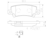 P83065N Sada brzdových destiček, kotoučová brzda PRIME LINE - Ceramic BREMBO