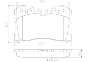 P83075N Sada brzdových destiček, kotoučová brzda PRIME LINE - Ceramic BREMBO