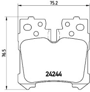 P 83 076 Brzdové destičky BREMBO