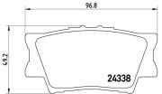 P 83 089 Sada brzdových destiček, kotoučová brzda PRIME LINE BREMBO