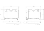 P83090N Sada brzdových destiček, kotoučová brzda PRIME LINE - Ceramic BREMBO