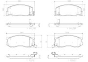 P83093N Sada brzdových destiček, kotoučová brzda PRIME LINE - Ceramic BREMBO