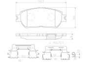 P83105N Sada brzdových destiček, kotoučová brzda PRIME LINE - Ceramic BREMBO