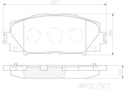 P83106N Sada brzdových destiček, kotoučová brzda PRIME LINE - Ceramic BREMBO