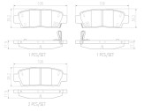 P83111N Sada brzdových destiček, kotoučová brzda PRIME LINE - Ceramic BREMBO