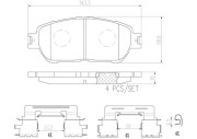 P83127N BREMBO sada brzdových platničiek kotúčovej brzdy P83127N BREMBO