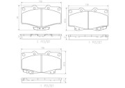 P83156N Sada brzdových destiček, kotoučová brzda PRIME LINE - Ceramic BREMBO