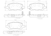 P83158N Sada brzdových destiček, kotoučová brzda PRIME LINE - Ceramic BREMBO