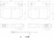 P83164N Sada brzdových destiček, kotoučová brzda PRIME LINE - Ceramic BREMBO