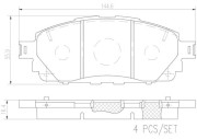 P83170N Sada brzdových destiček, kotoučová brzda PRIME LINE - Ceramic BREMBO