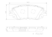 P83172N Sada brzdových destiček, kotoučová brzda PRIME LINE - Ceramic BREMBO