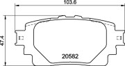 P 83 174 Brzdové destičky BREMBO