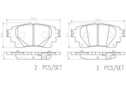 P83174N Sada brzdových destiček, kotoučová brzda PRIME LINE - Ceramic BREMBO