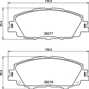 P 83 175 Brzdové destičky BREMBO