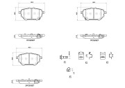 P83182N Sada brzdových destiček, kotoučová brzda PRIME LINE - Ceramic BREMBO